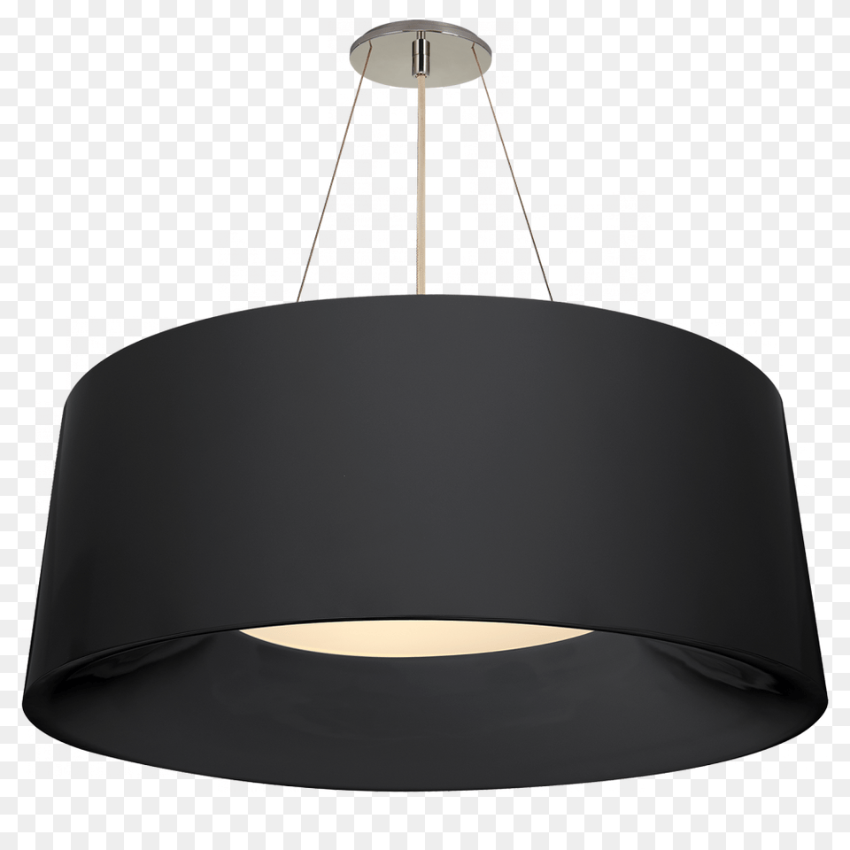 Halo Medium Hanging Shade In Charcoal Visual Comfort Bbl 5090c Barbara Barry Modern Halo, Chandelier, Lamp, Accessories Png Image