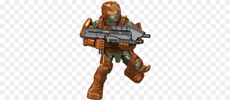 Halo Micro Action Figures Delta Series Unsc Marine Mega Construx Halo Marines, Firearm, Gun, Rifle, Weapon Free Transparent Png