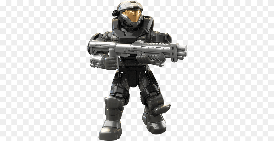 Halo Micro Action Figures Stormbound Series Spartan Halo Mega Construx Serie Stormbound, Armor, Person Png