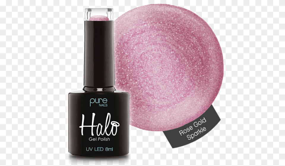 Halo Rose Gold Sparkle, Cosmetics, Bottle, Perfume Free Transparent Png