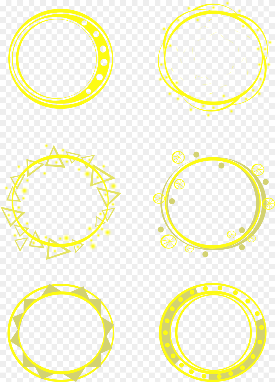 Halo Simple Round Yellow Fluorescent And Psd Circle Png Image