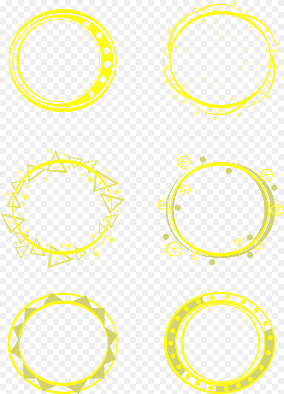 Halo Simple Round Yellow Fluorescent And Psd Circle Png