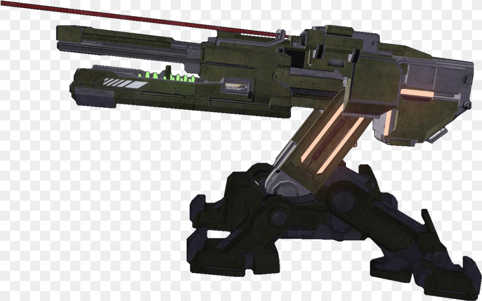 Halo Turret, Firearm, Gun, Machine Gun, Weapon Free Transparent Png