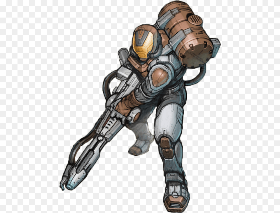 Halo Wars Flame Marine, Adult, Male, Man, Person Png
