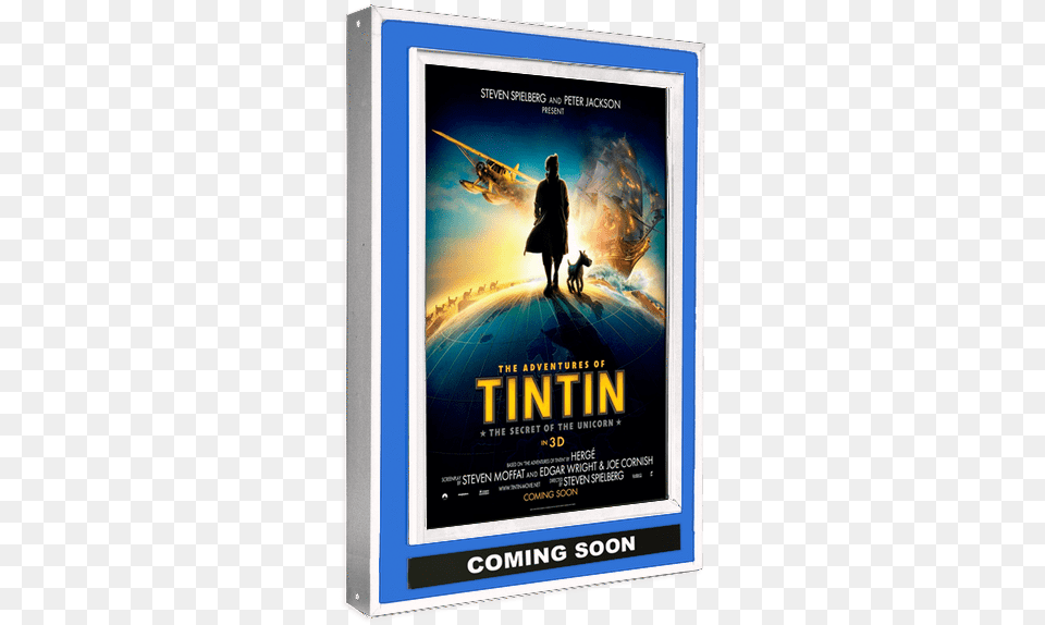 Halolite Movie Poster Light Box Ts 12 Adventures Of Tintin Film, Advertisement, Adult, Person, Female Free Transparent Png