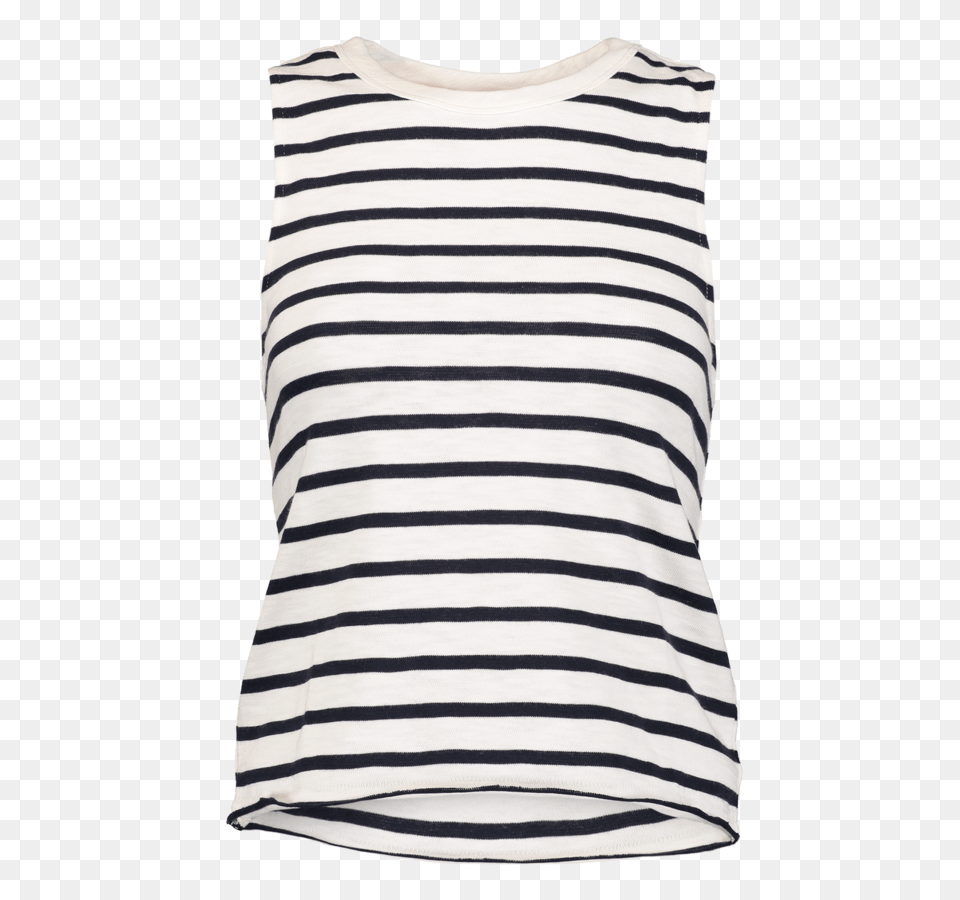 Halsey Stripe Tank Whitenavy, Clothing, T-shirt, Tank Top, Shirt Free Transparent Png