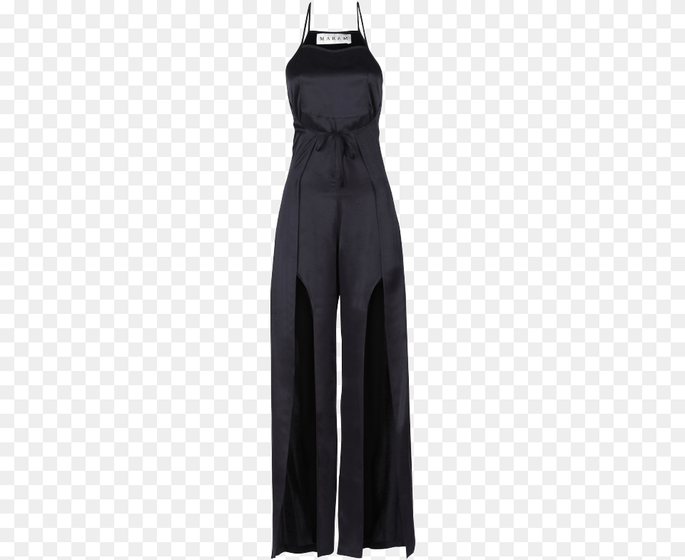 Halter Wrap Jumpsuit Gown, Clothing, Dress, Pants, Fashion Free Png