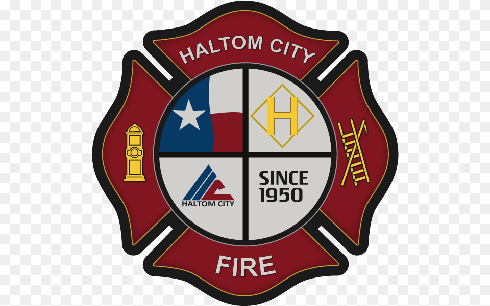 Haltom City Texas Official Website Fire Department Haltom City, Badge, Logo, Symbol, Emblem Free Png Download
