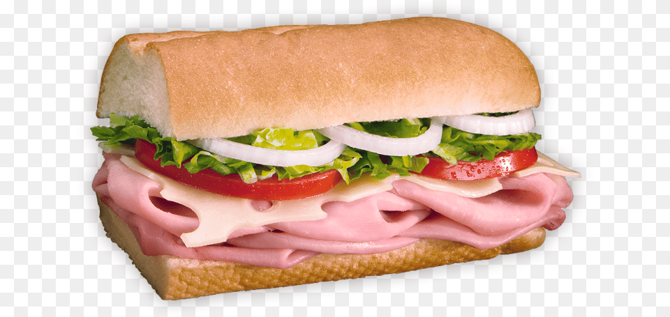 Ham Amp Swiss Deli Sub, Burger, Food, Sandwich Png Image