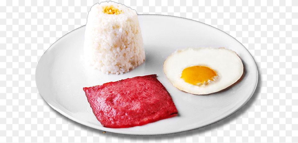 Ham Fried Rice Sunny Side Up Fried Egg, Food, Food Presentation, Meal, Dish Free Png