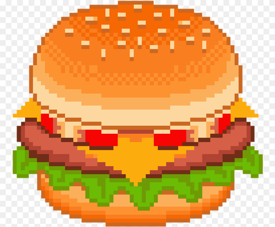 Hamburg Amburgesa Sandwich Food Pixel Burger Pixel Png Image