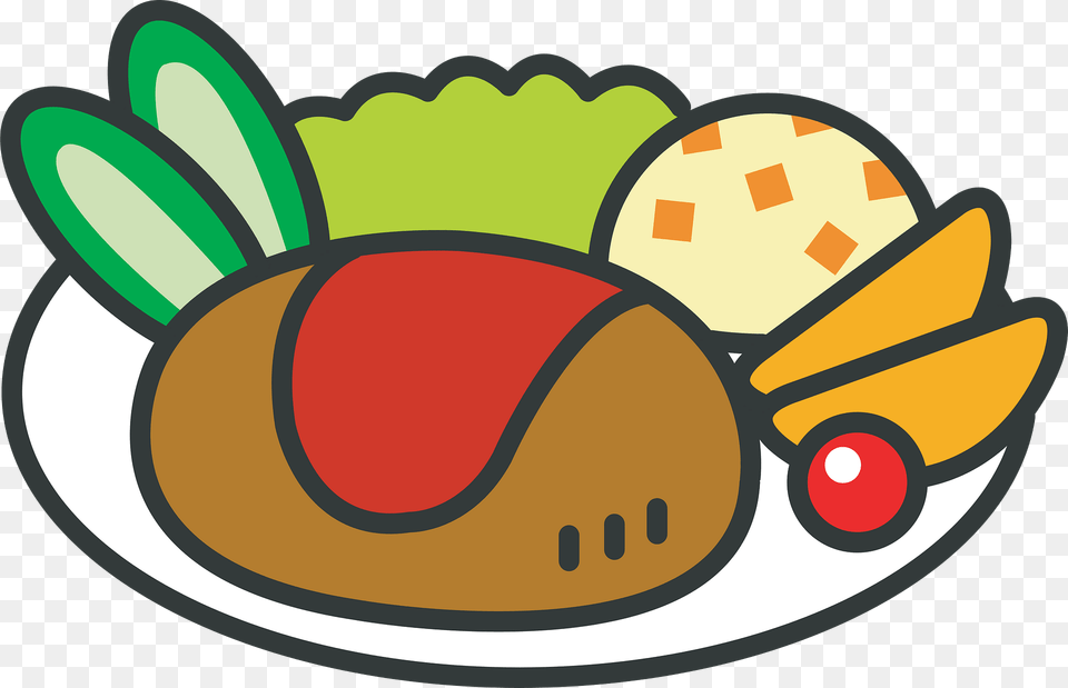 Hamburg Steak Clipart, Food, Lunch, Meal, Bulldozer Png Image