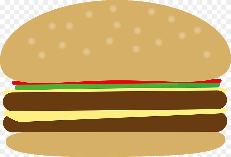 Hamburger Bun Vector, Burger, Food Free Png Download