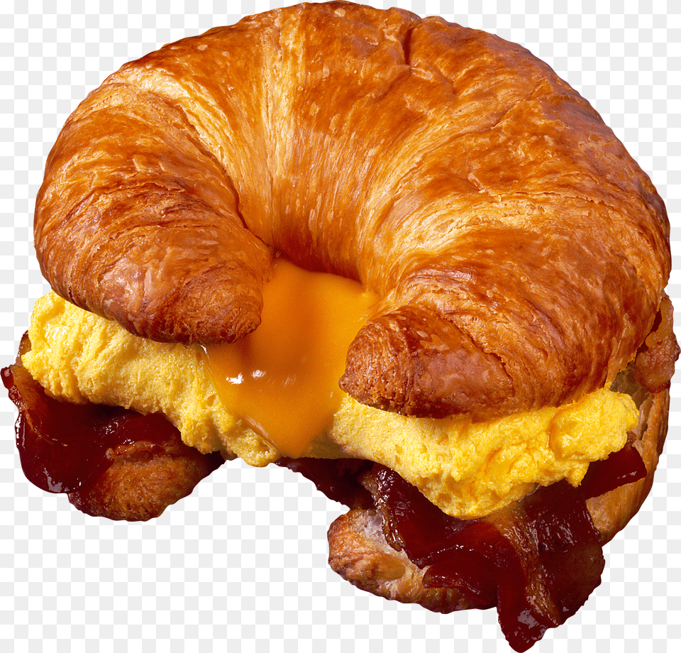 Hamburger Burger Croissant Breakfast Sandwich, Food Png Image