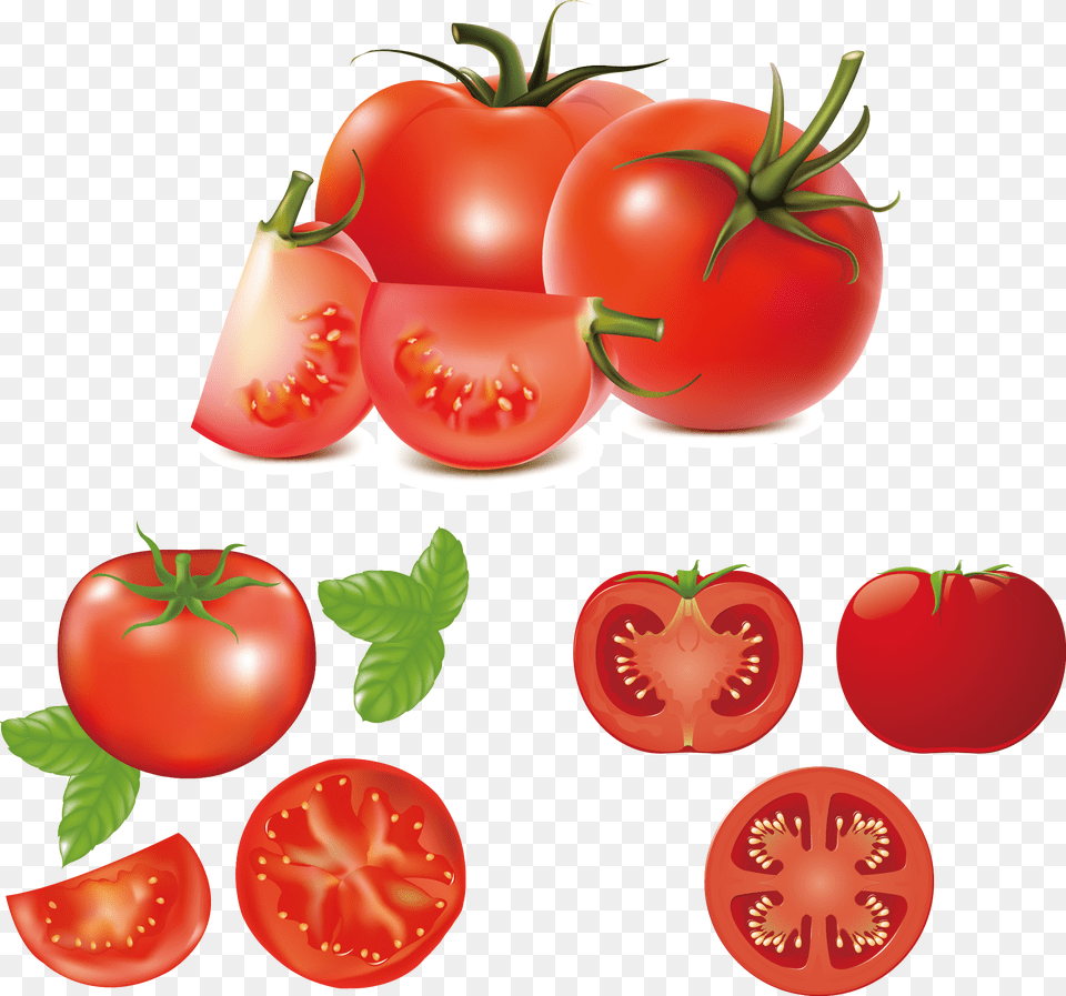 Hamburger Caprese Salad Clip Art Fresh Tomatoes Tomato Vector, Food, Plant, Produce, Vegetable Png