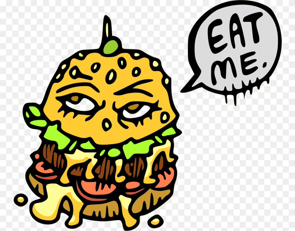 Hamburger Cheeseburger Junk Food Fast Food, Sticker, Burger, Animal, Mammal Png