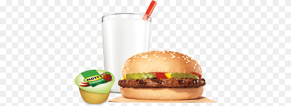 Hamburger Cheeseburger King Jr Meal Burger Capri Sun Apple Juice Burger King, Food Free Transparent Png