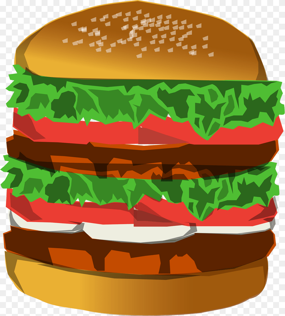 Hamburger Clipart, Burger, Food, Bulldozer, Machine Free Png