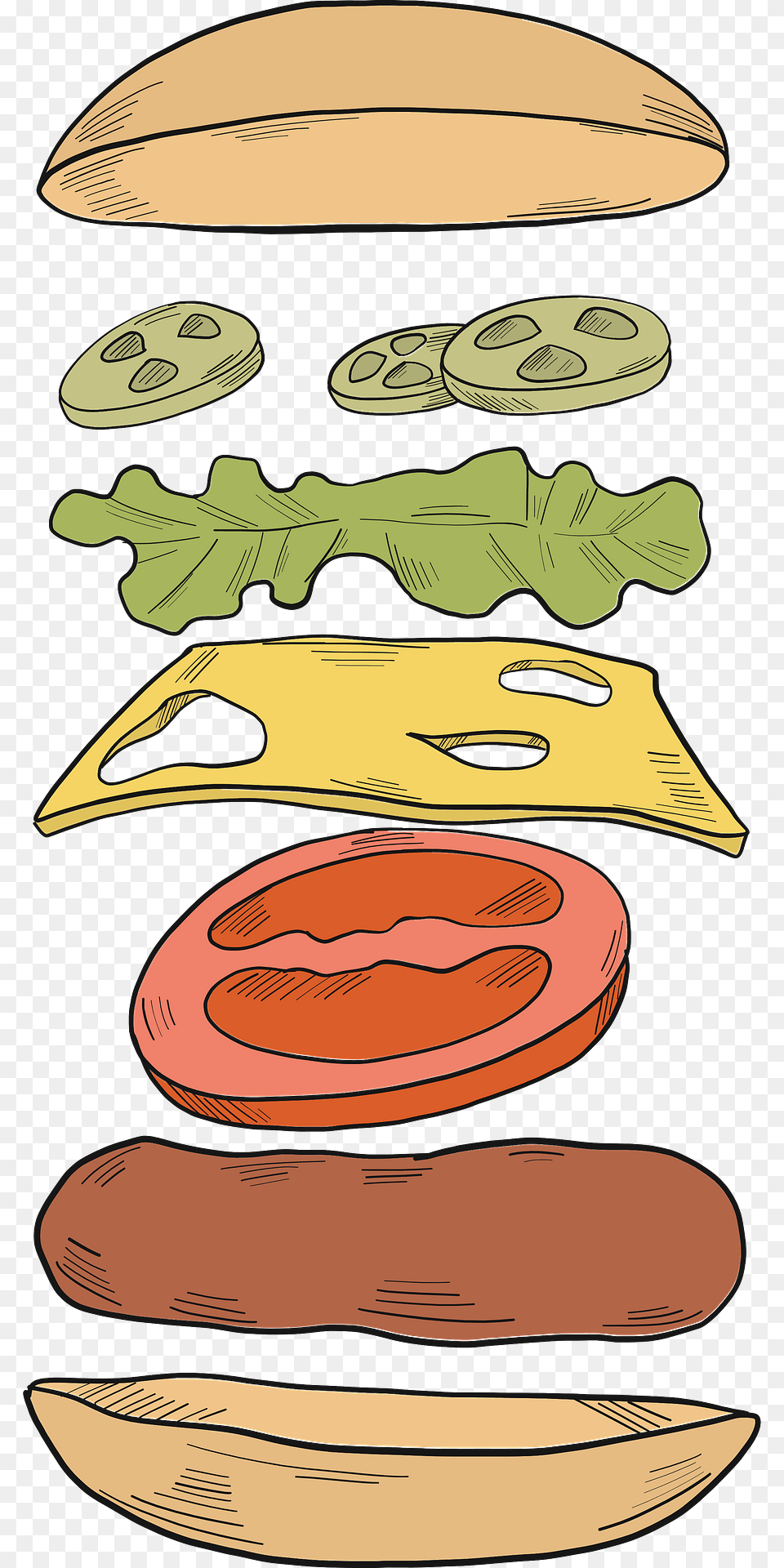 Hamburger Clipart, Boat, Canoe, Rowboat, Transportation Free Png Download