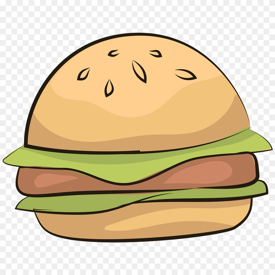 Hamburger Clipart, Burger, Food, Clothing, Hardhat Png