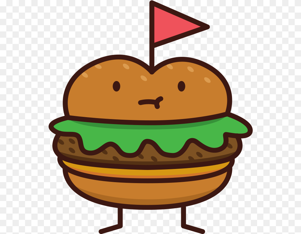 Hamburger Doodle Cartoon Hamburger Doodle, Burger, Food Free Transparent Png