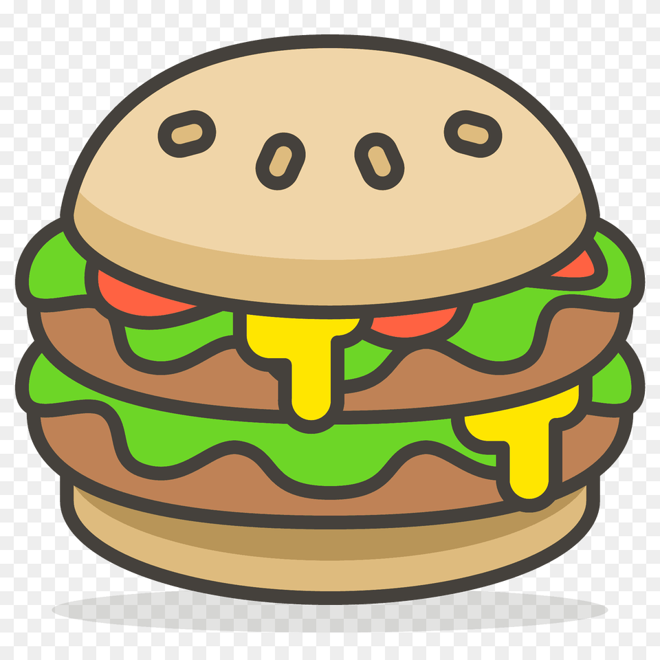 Hamburger Emoji Clipart, Burger, Food, Clothing, Hardhat Png Image