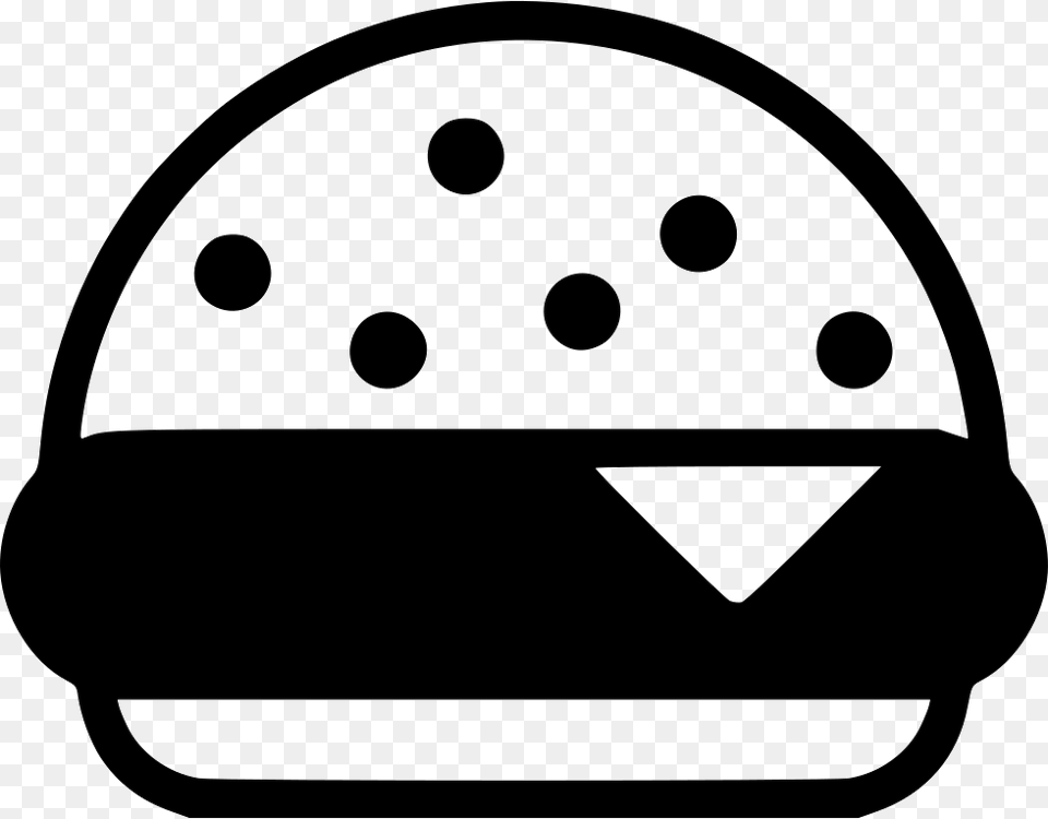 Hamburger Fast Eat Cake Beef Meal Icon Download, Stencil Free Png