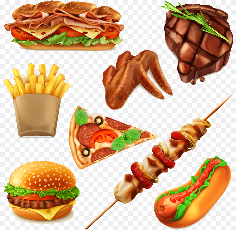 Hamburger Fast Food Photos Transprent Burger And Pizza, Lunch, Meal Free Png