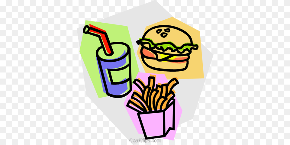 Hamburger French Fries Drink Royalty Vector Clip Art, Meal, Lunch, Food, Burger Free Png