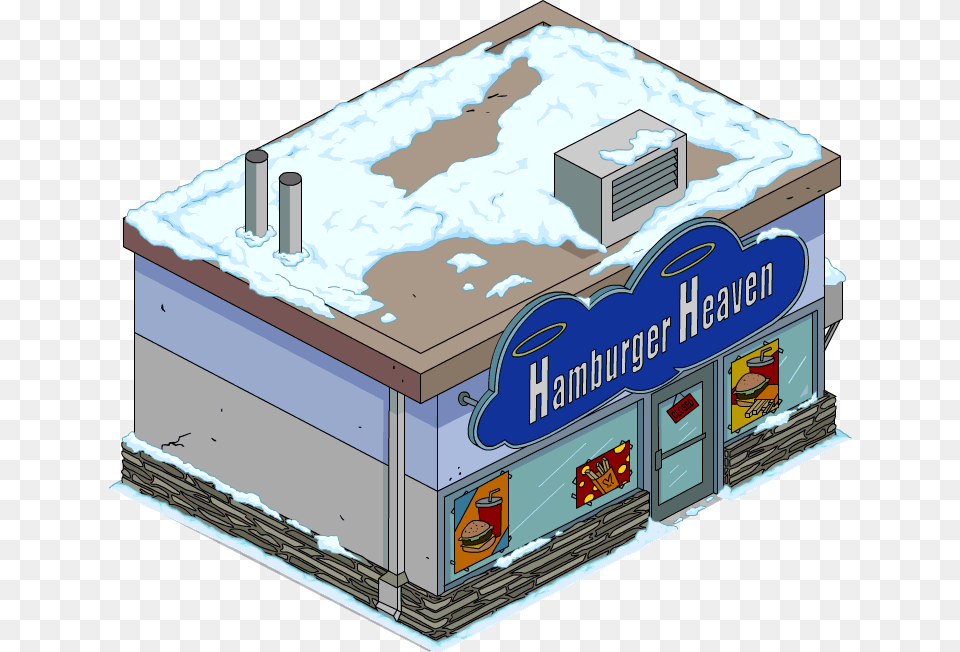 Hamburger Heaven Snow Menu Homer The Heretic, Burger, Food, Outdoors, Architecture Free Transparent Png