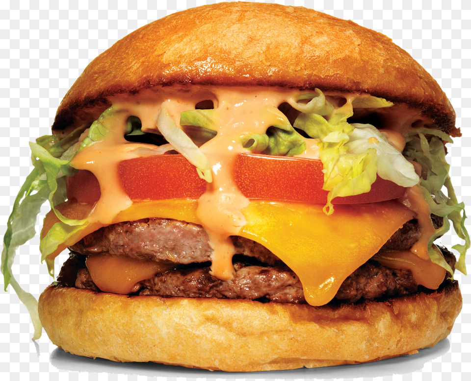 Hamburger In A Plate Transparent, Burger, Food Free Png