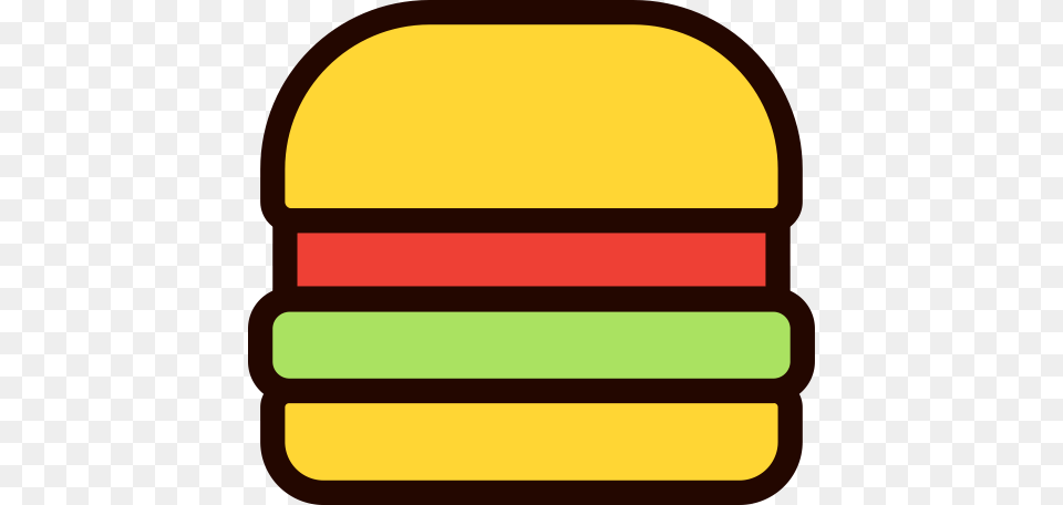 Hamburger Line List Icon And Vector For Free Download, Burger, Food Png