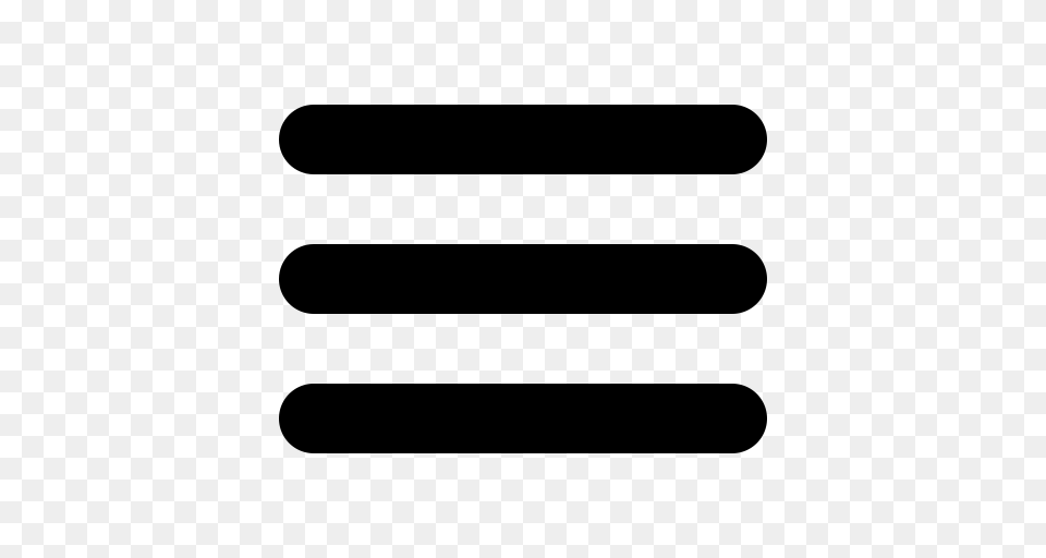 Hamburger Lines Menu Icon, Gray Free Png Download