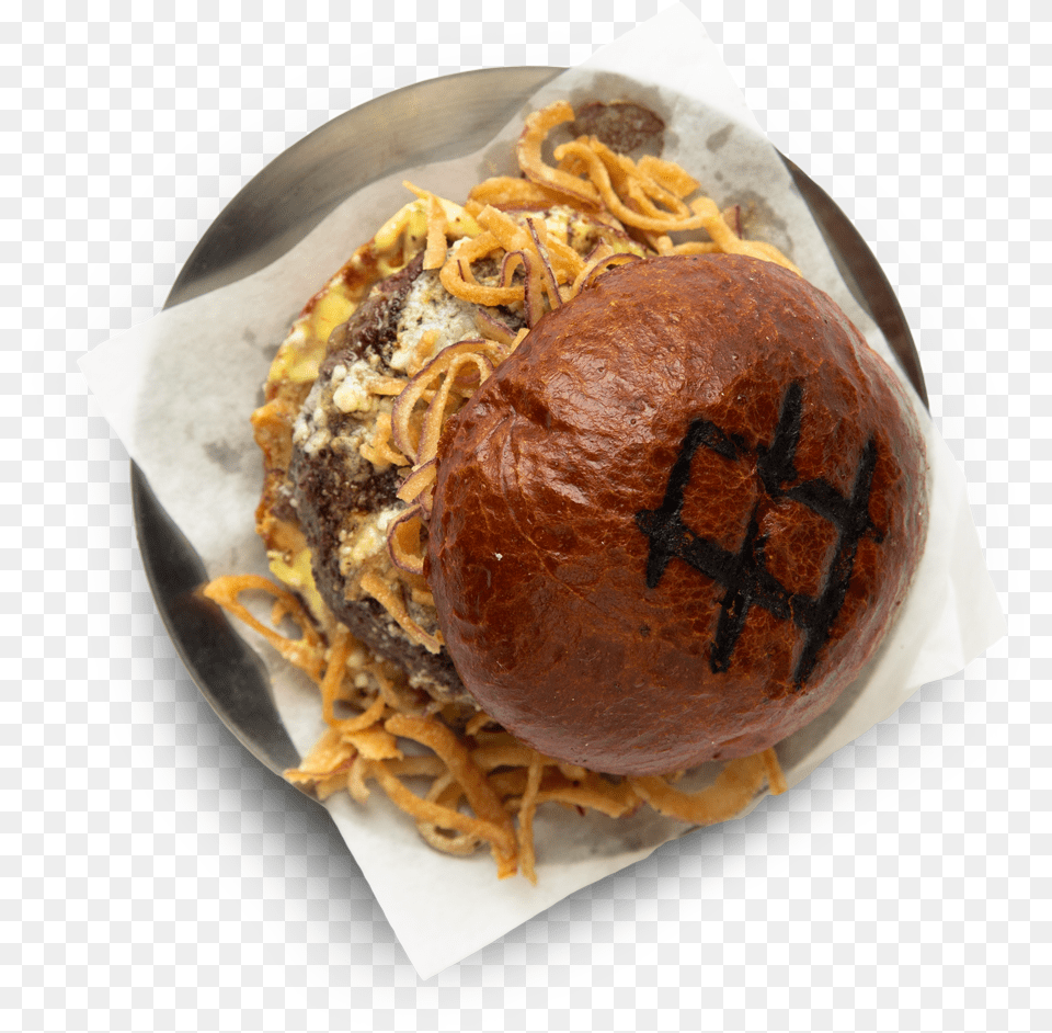 Hamburger On A Plate Gelato, Food, Meal, Food Presentation, Burger Free Png