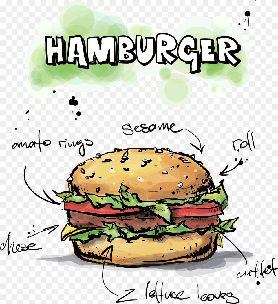 Hamburger Poster, Burger, Food, Advertisement Png Image