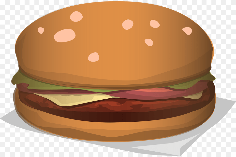 Hamburger Royale Clipart, Burger, Food, Clothing, Hardhat Png