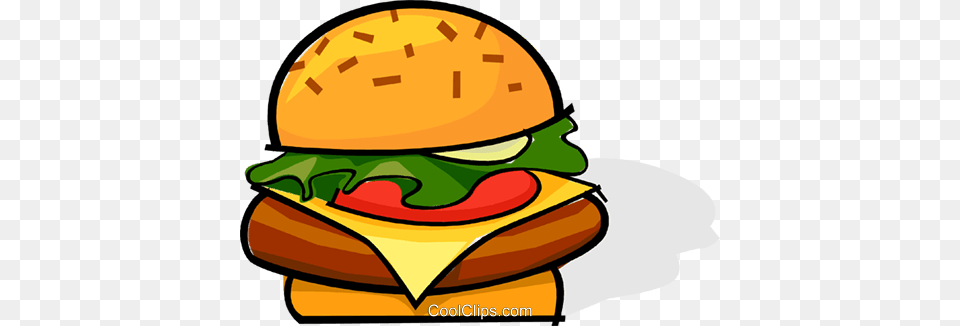 Hamburger Royalty Vector Clip Art Illustration, Burger, Food, Clothing, Hardhat Free Png Download