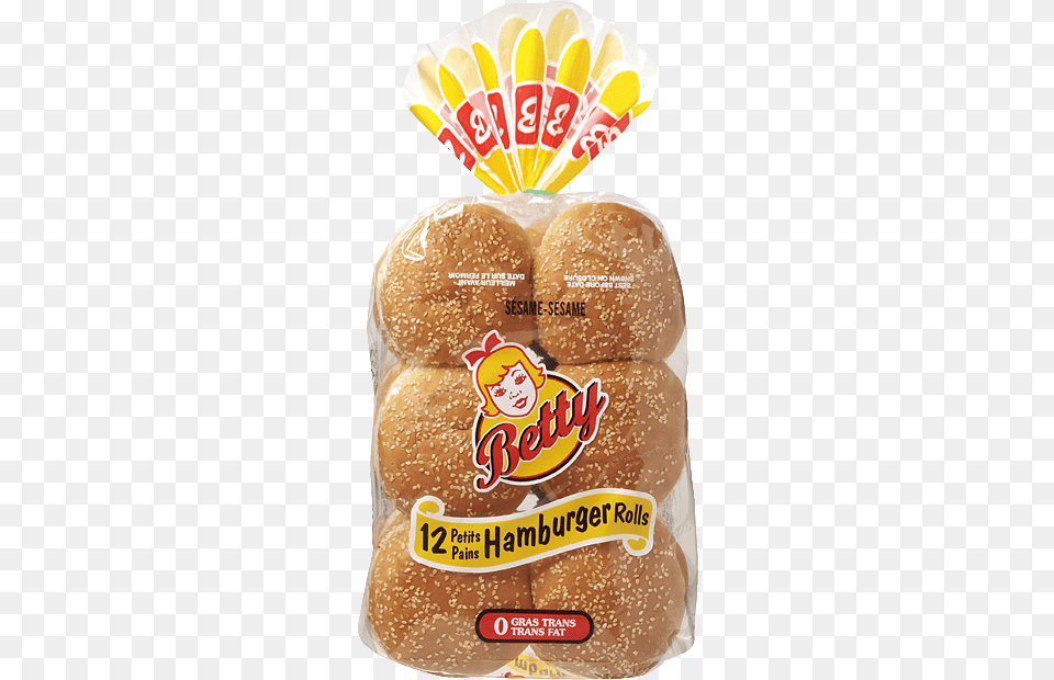 Hamburger Sesame 4 Betty Bun, Bread, Food, Burger Free Png Download