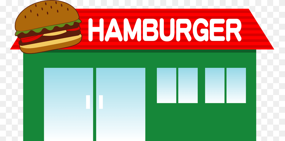Hamburger Shop Clipart, Burger, Food, Lunch, Meal Free Transparent Png