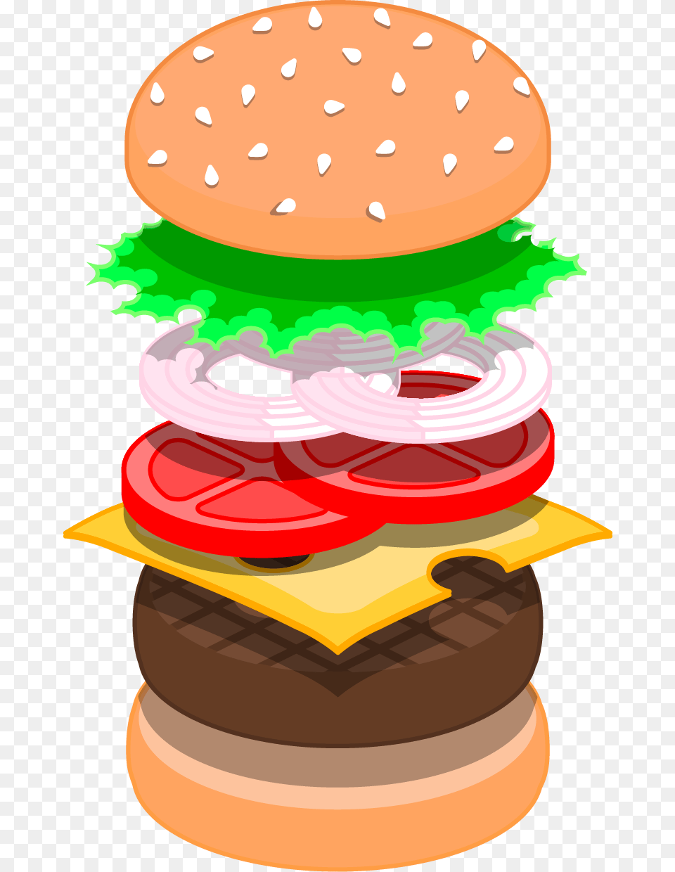 Hamburger Steak Tartare Fast Food Chicken Sandwich Hamburger, Burger Free Png Download