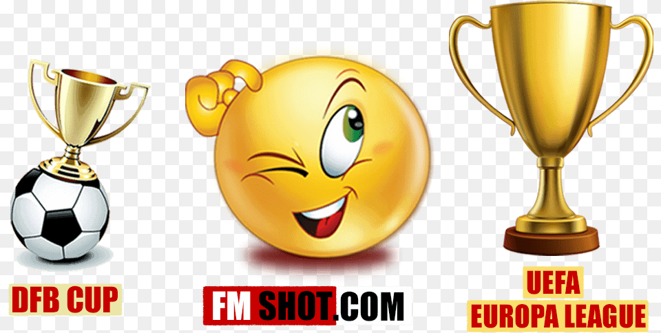 Hamburger Sv Dfb Cup Vs Uefa Europa League Fm Story Golden Cup Trophy, Ball, Football, Soccer, Soccer Ball Png Image