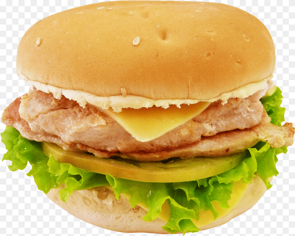 Hamburger Transparent Churrasco Con Lechuga, Burger, Food Png Image