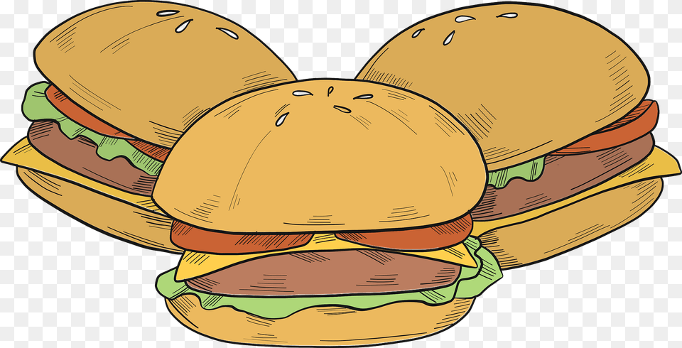 Hamburgers Clipart, Burger, Food Free Transparent Png