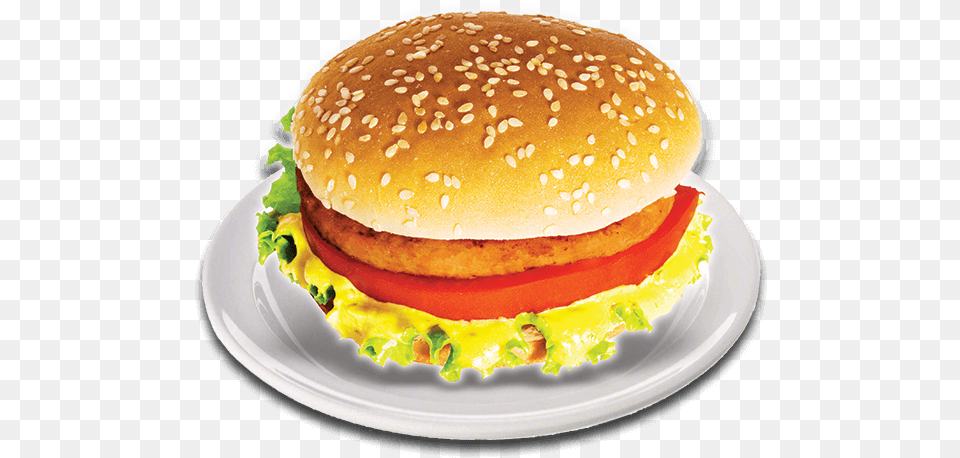 Hamburguer Hamburguer No Prato, Burger, Food Free Transparent Png