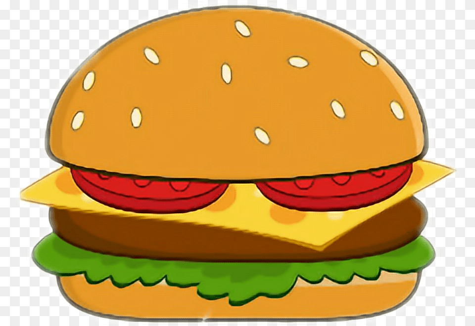 Hamburguesa Burger Cartoon Burger With Face, Food, Helmet Png Image