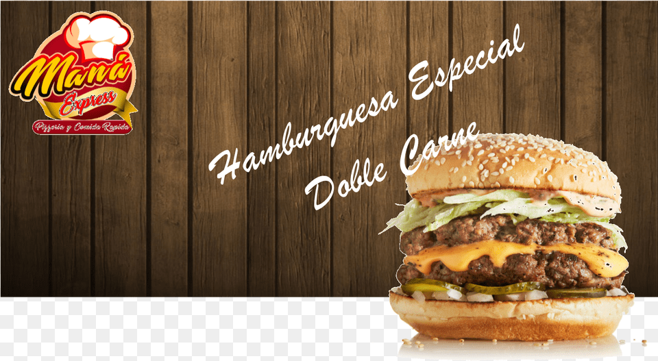Hamburguesa Sper Doble Carne, Burger, Food, Advertisement Free Png