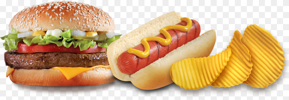 Hamburguesa Y Hot Dog Cheeseburger Sesame Seed Bun, Burger, Food, Hot Dog Free Png