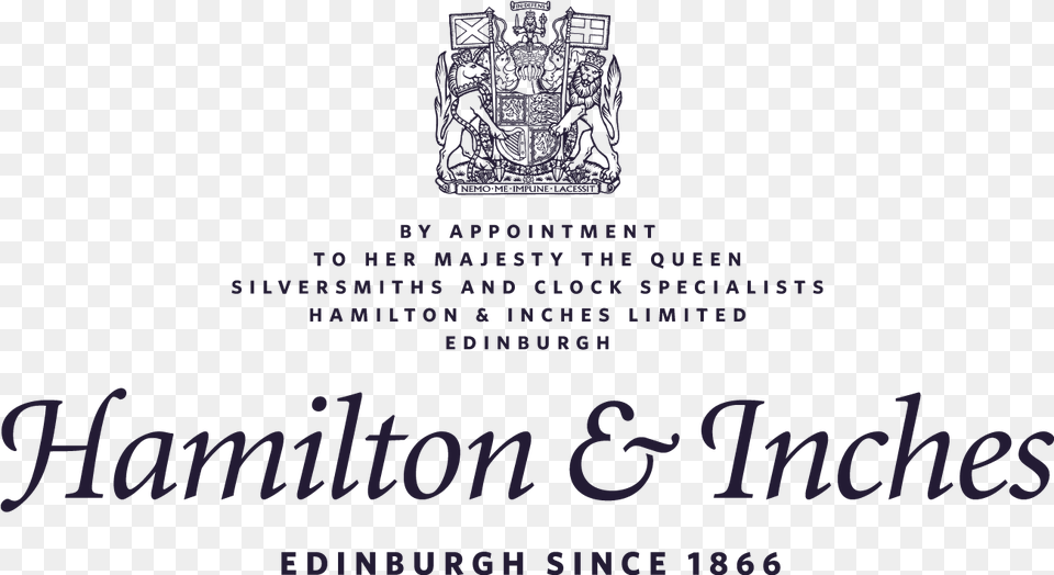 Hamilton Amp Inches Hamilton And Inches Royal Warrant, Text, Logo, Advertisement, Poster Png Image