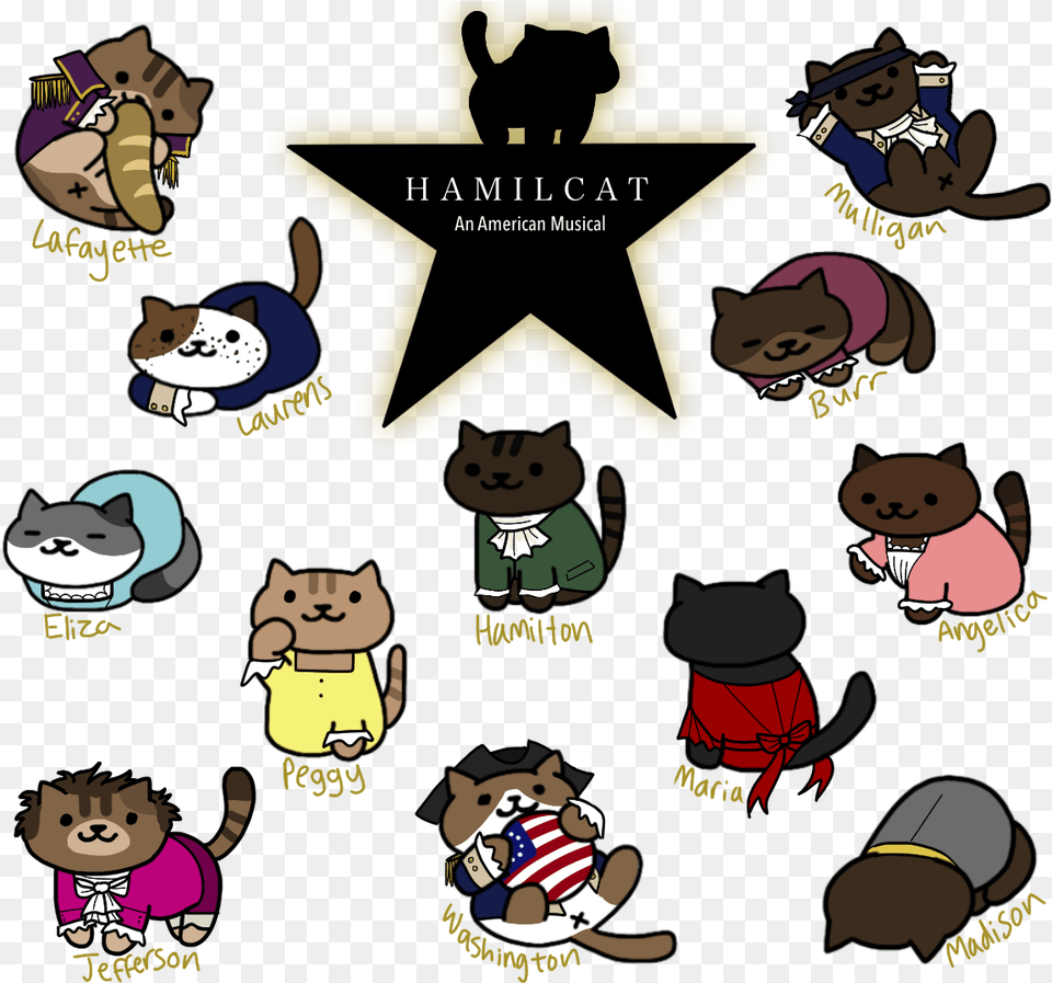 Hamilton Characters As Cats, Publication, Book, Comics, Baby Png Image