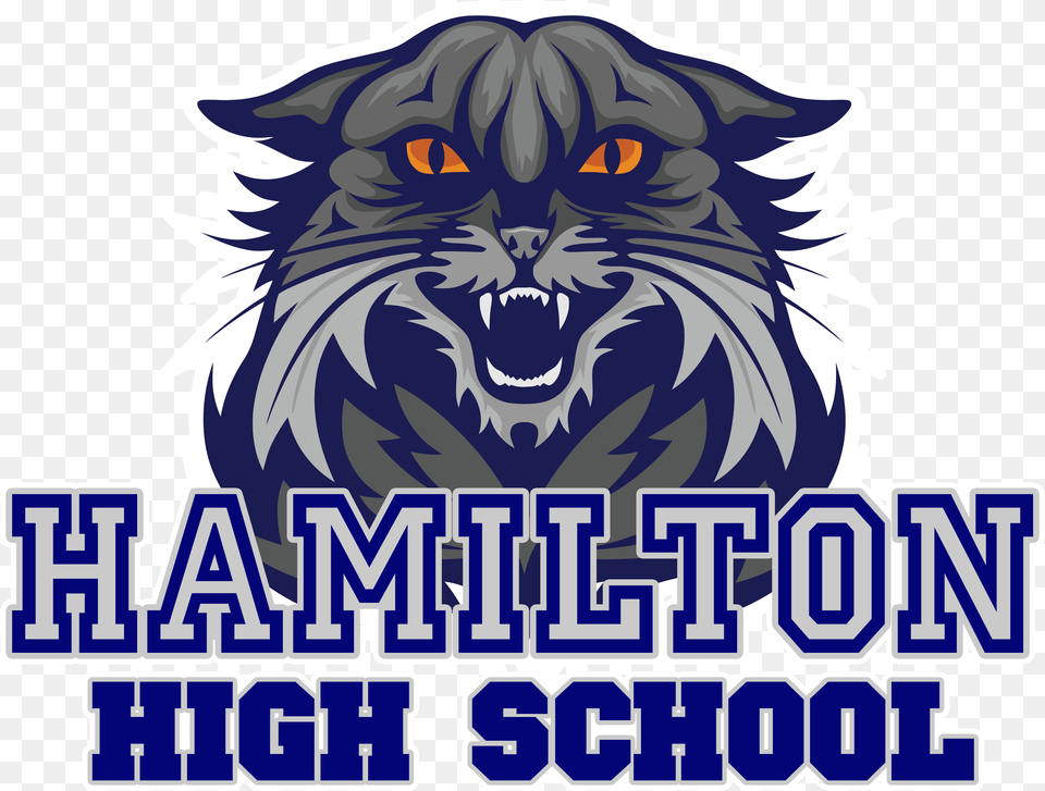 Hamilton High Logo Cats Sports Team, Dynamite, Weapon, Animal Free Png Download